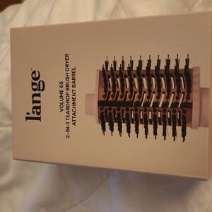 l’ange Volume 65 2-in-1 Teardrop Brush Dryer Attachment Barrel Blush Open Box